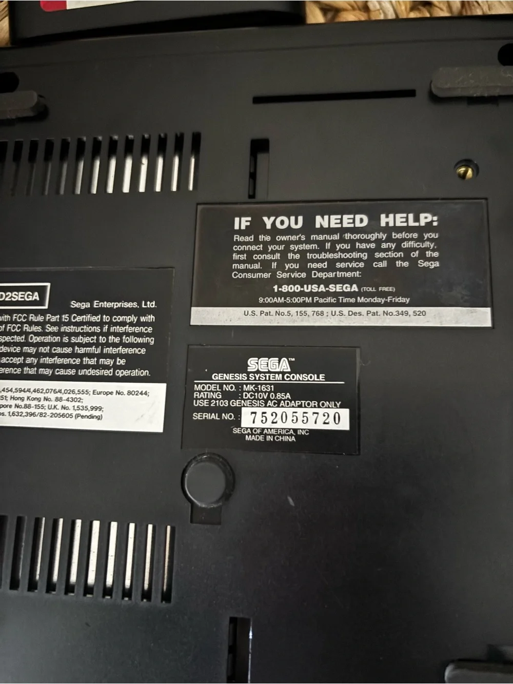 Sega well taken